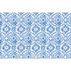 Shades of Blue Damask Lucite Tray Image 3 of 4